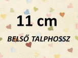 11 cm = kb. EU 18-19 méret 11 cm = kb. EU 18-19 méret
