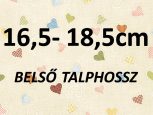 16,5-18,5 cm = kb. EU 27-30-as méret 16,5-18,5 cm = kb. EU 27-30-as méret